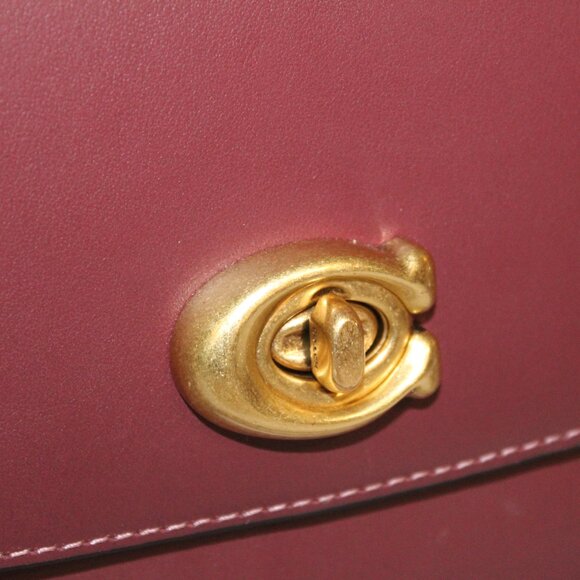 COACH Madison Shoulder Bag in Wine 5211 - Picture 6 of 9